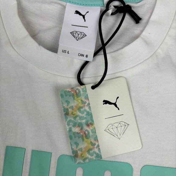 PUMA X DIAMOND  Mens T-Shirt - White - Size L - Picture 12 of 12